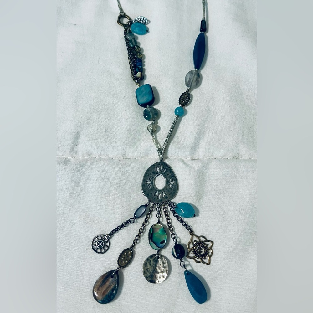 Silpada Sterling Silver Kayanite Quartzite “Fountainbleu” Necklace N2437